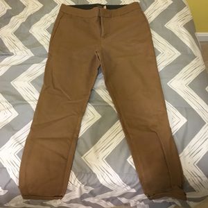 Flat front khaki chinos